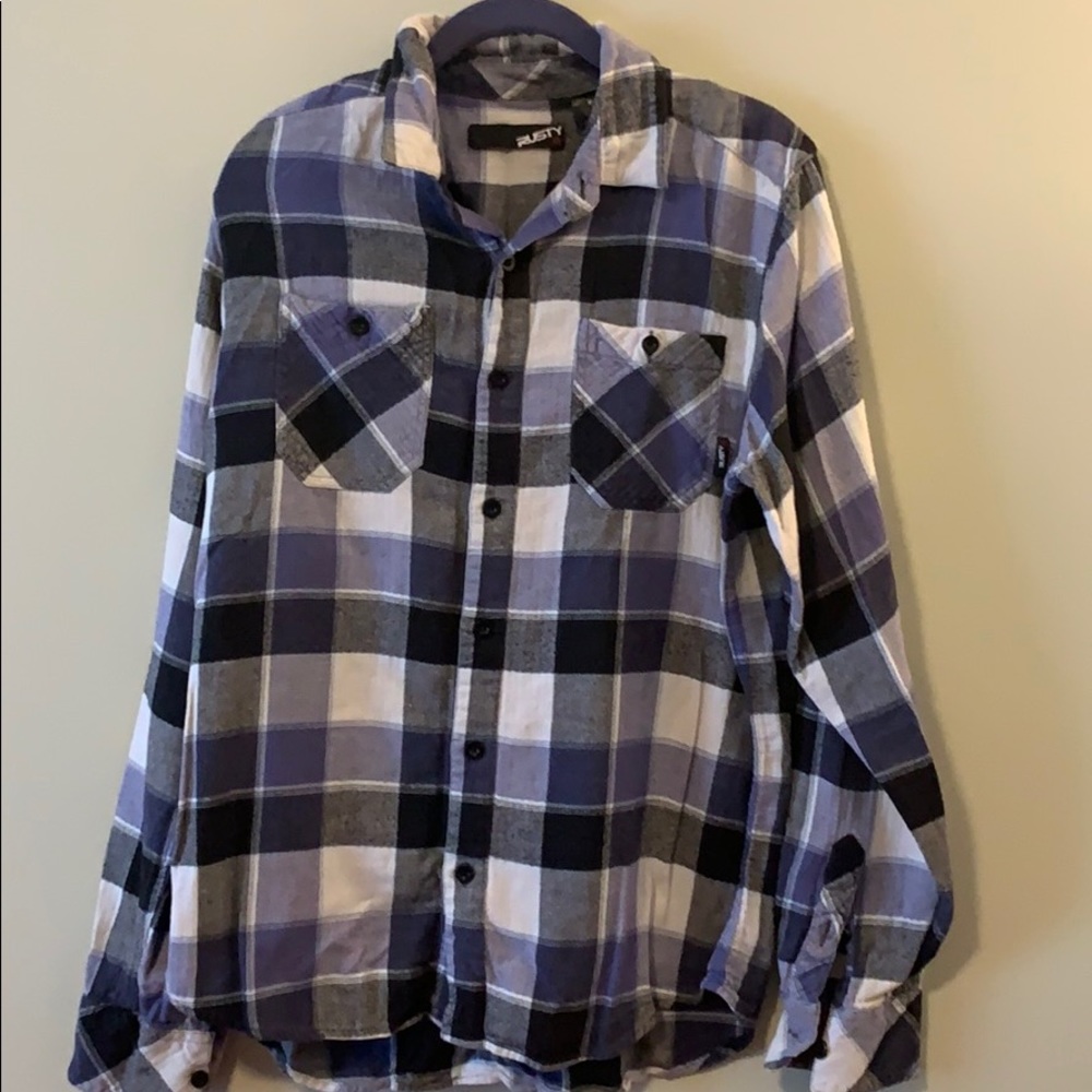 Guys Rusty Flannel Button Down